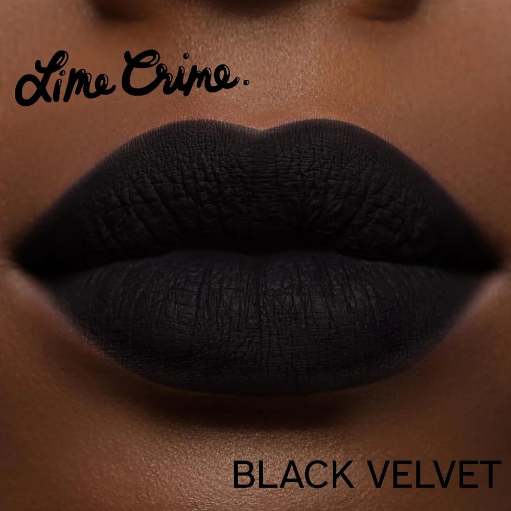 Lime Crime - Matte Velvetine Lipstick - Black Velvet - Discontinued